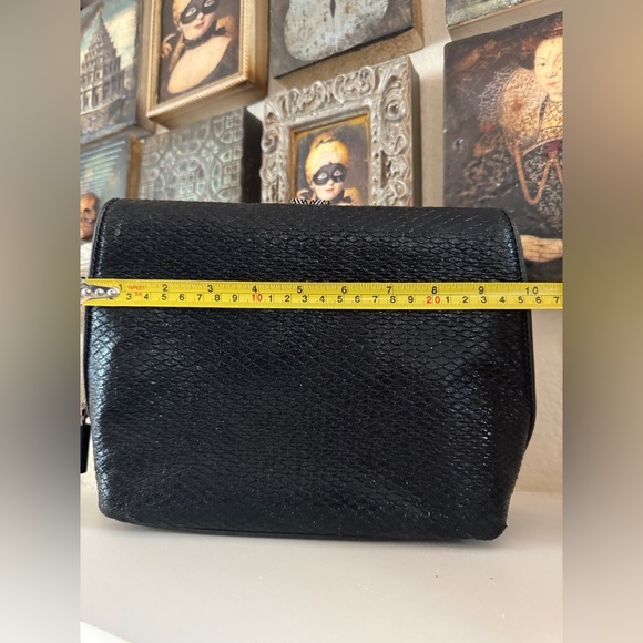 Rare Henry Charles Celest Black Clutch Cosmetic Bag‎ - Picture 17 of 17